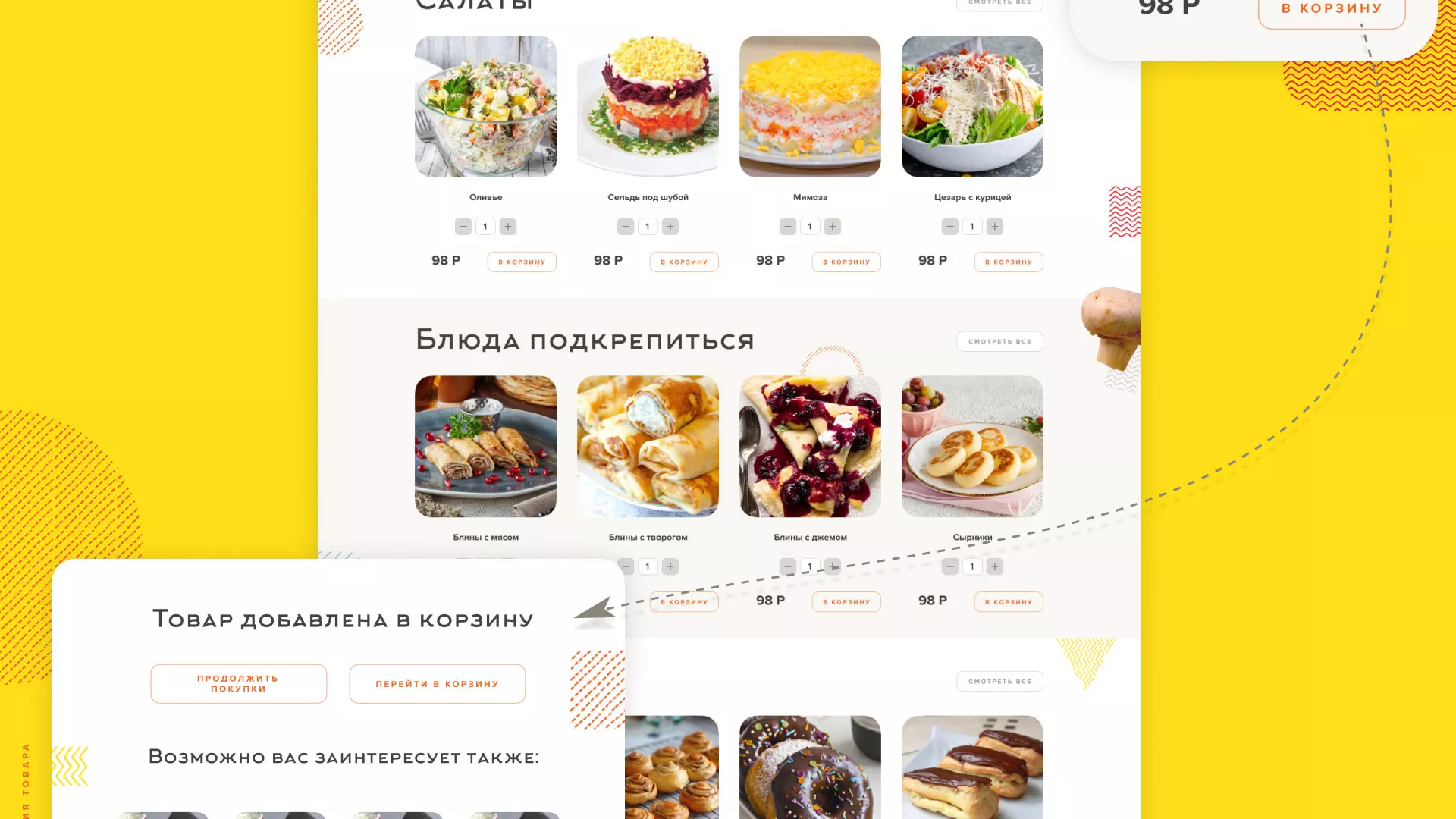 Разработка сайта кафе-столовой «Суп-Мясо-Салат» в Урае